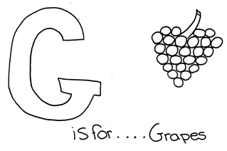 letter G coloring page